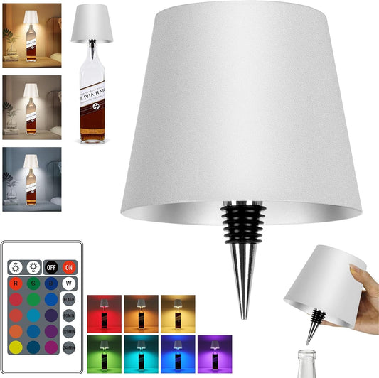 ThinkStore™ New Wireless Bottle Light RGB LED Light with Dimmable Remote Control.